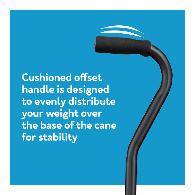[Australia] - Carex Small Base Designer Quad Cane Black 