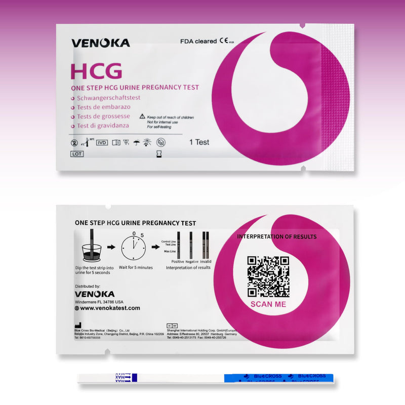 10 x Early Pregancy Test Strips, Super Sensitivity 10 MIU/mL