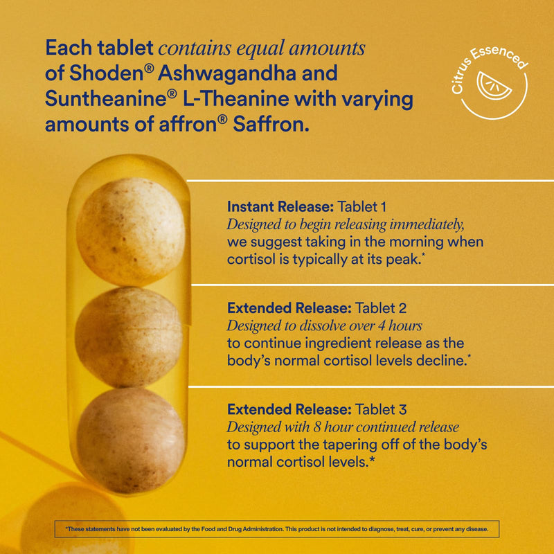 [Australia] - Ritual Stress Relief Supplement Shoden¬Æ Ashwagandha, Suntheanine¬Æ L-Theanine, and Saffron as affron¬Æ* BioSeries with 8-Hour Release to Support Natural Cortisol Response and Promote Calm, 30 Day 