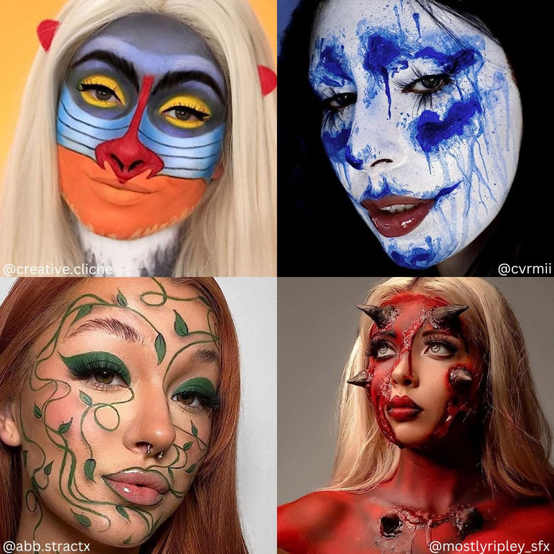 [Australia] - Mehron Makeup Paradise Makeup FX 8 Color Basic Palette | Magnetic Refillable Body Paint & Face Paint Palette | Professional & Water Activated | Costumes, SFX, Halloween, & Cosplay 