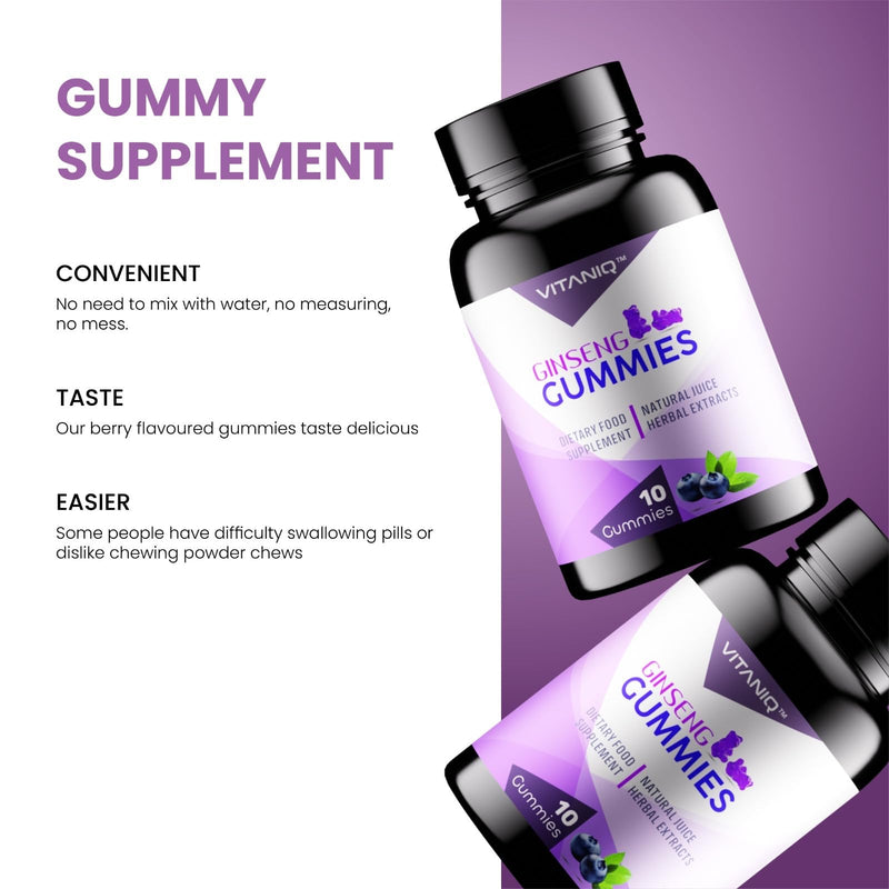 500mg Gummy | Stronger | Longer | Harder | Performance | Extra Strength Enhancing Gummies, Stamina Endurance Booster Supplement for Men | 10 Ginseng Gummy