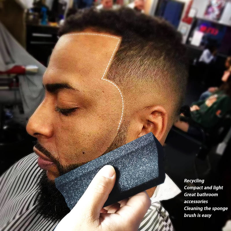 [Australia] - Beard Cutting Sponge, Compact Beard Cleaning Sponge, Easy to Use Hair Cleaning Sponge, Broken Hair, Sponge Brush for Sink, Bathroom 