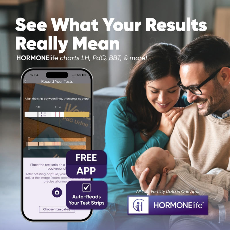 Wondfo PdG Test Strips for Women - At-Home Urine Test Strips,5 Tests | Tracks Progesterone Metabolite, Ideal for Trying to Conceive, Simple At-Home Use