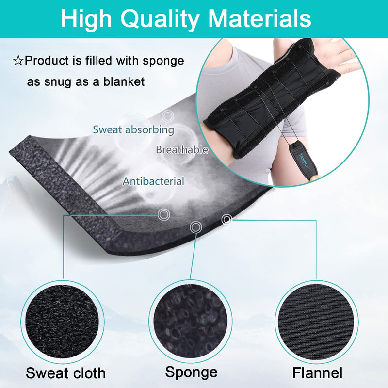 TANDCF bestlife Unisex Universal Both Hand Forearm and Wrist Support Splint Brace Reversible Wrist Brace for Carpal Tunnel,Adjustable Forearm Immobilizer,10.2 inch (26cm) length(Universal) Double Hand