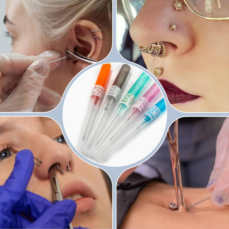 [Australia] - Catheter Piercing Needles - YONGDA 10Pcs 18G Catheter Needles Cateter Para Catheter Hollow Needles for Ear Nose Belly Cartilage Piercing Needles 18G/10pcs 