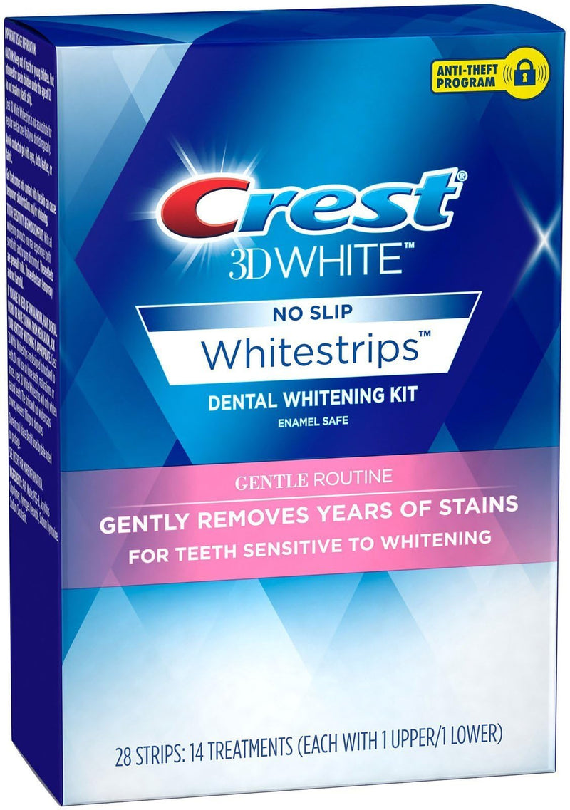 Crest 3D Whitestrips for Sensitive Teeth, Teeth Whitening Strip Kit, 28 Strips (14 Count Pack) 14 Count (Pack of 1)