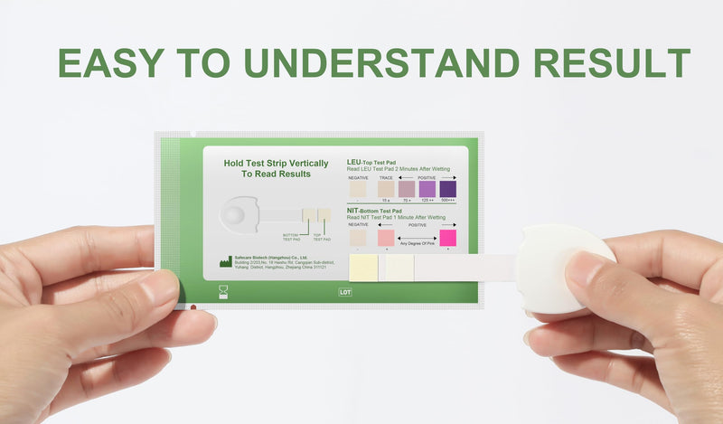 [Australia] - UTI Test Strips,Urinary Tract Infection Test Strips for Women, Men & Kids for UTI and Bladder, Detect Leukocytes and Nitrites,Results in 2 Minutes, Specialized Handle Design Easier use-5Pcs 