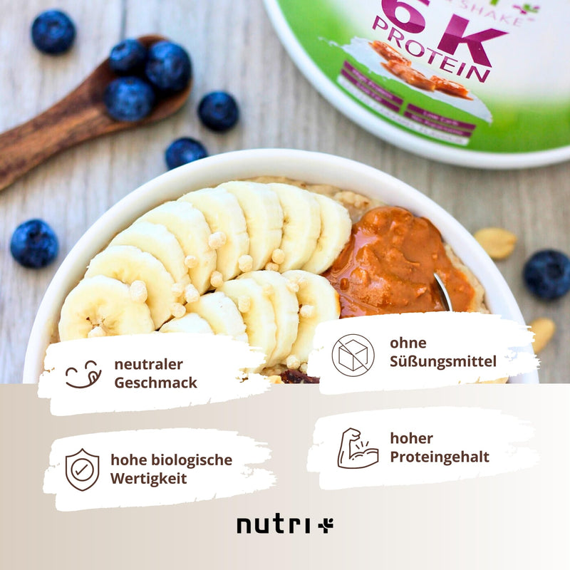 [Australia] - Nutri + Protein Powder Neutral 1 kg - 85% protein - sugar-free + fat-free - protein powder without sweetener, flavor - ideal for baking - 1000 g Natural 33 portions (pack of 1) 