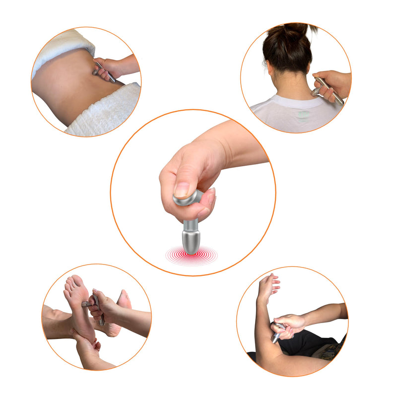 T-Bar Massage Tool - Myofascial & Foot Reflexology Massager, Stainless Steel, Heavy Duty