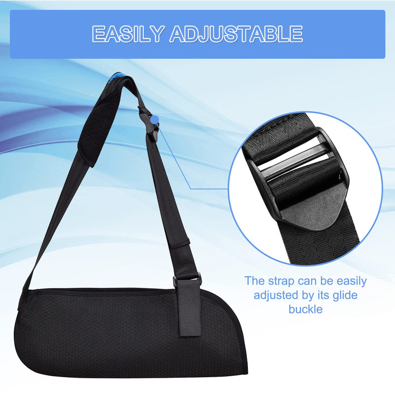 Arm Sling, Shoulder Immobilizer for Arm, Shoulder, Elbow, Wrist Injury, Versatile Arm Support with Foam Neck Pad Fits for Left Right Hand Women Men (S) S