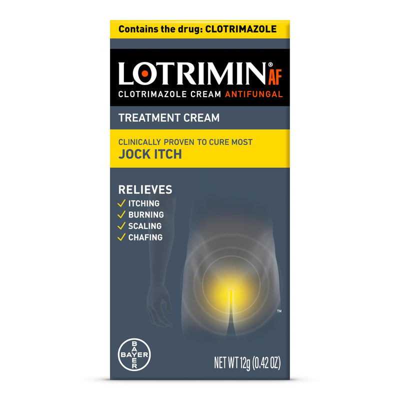 Lotrimin AF Jock Itch Antifungal, Jock Itch, and Athlete's Foot Cream, 0.42 Ounce (Pack of 1) (Packaging May Vary) NEW