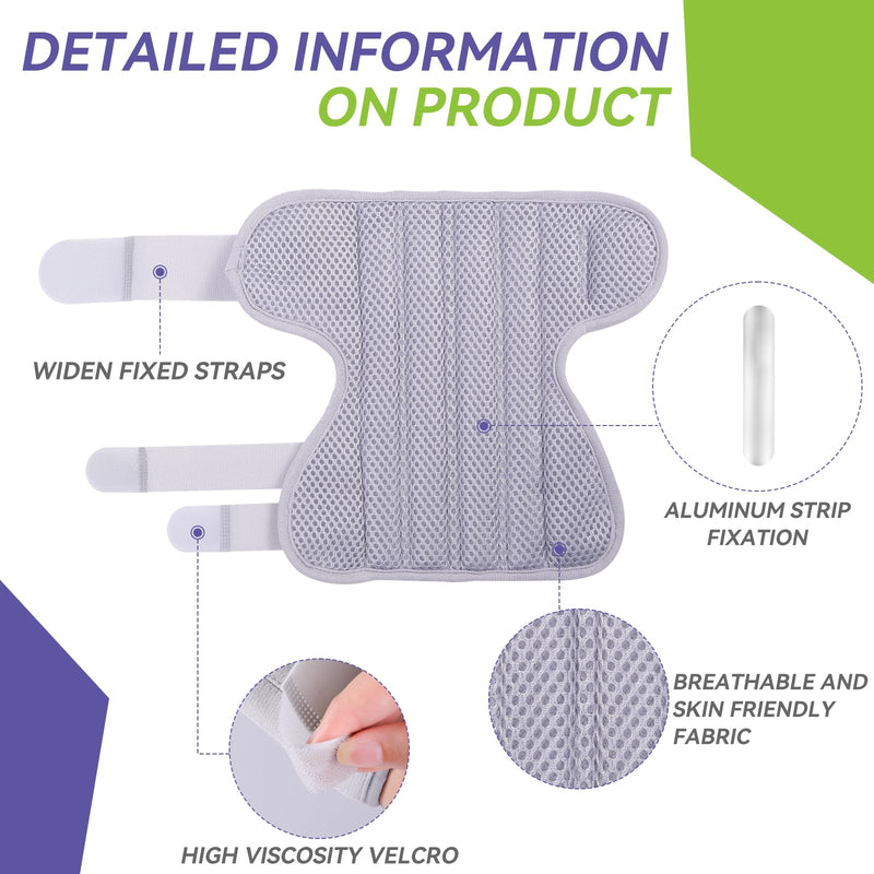 Trigger Finger Splint, Finger Brace Joint Stabilizer, Hand Brace with Finger Support, Middle and Pinky Broken Finger Splint, Adjustable Hand and Wrist Support (M) Medium