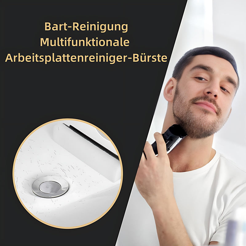 [Australia] - Hair Beard Cleaning Brush Plastic Beard Sink Cleaner Cleaning Brush for Home Travel for Men 