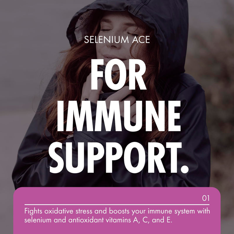 Incite Nutrition Selenium Tablets 200mcg. 12 Month Supply of Essential Mineral Supplements. Selenium Nail Supplements with Vitamins A, C and E, to Combat Oxidative Stress Selenium Ace