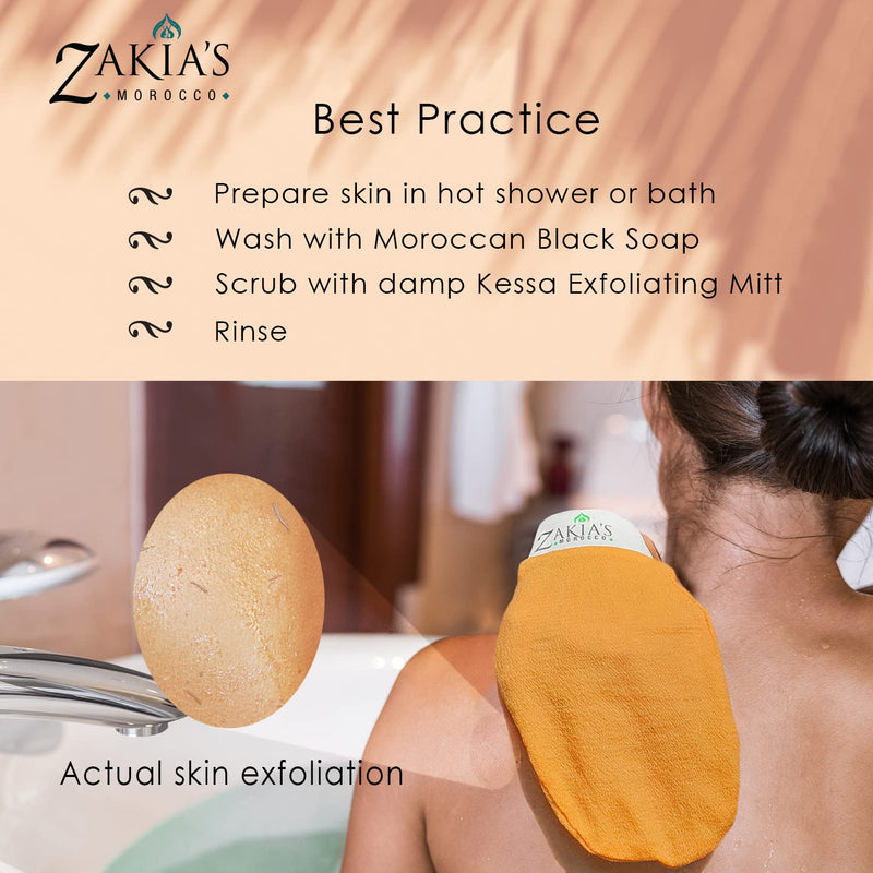 [Australia] - Original Kessa Exfoliating Glove - Lively Pink - Microdermabrasion Exfoliating Mitts, Removes unwanted dead skin, dirt and grime and Keratosis Pilaris. Great for spray tan removal. 1 unit 1 Count (Pack of 1) 