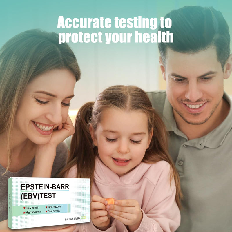Epstein Barr (EBV) Test at-Home Testing，Highly Accurate, Easy to Read and use. Against The Epstein-Barr Virus’s VCA and EBNA，Quick Results Within 15 Minutes.