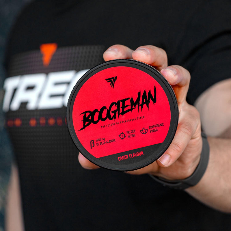 Trec Nutrition BOOGIEMAN Powder - Ultimate Pre-Workout Fuel for Explosive Energy, Muscle Pump, and Endurance Boost - Formulated with Arginine, Citrulline, Beta-Alanine (Candy) Candy