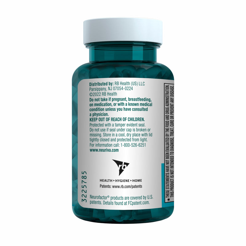 NEURIVA Plus Brain Supplements for Memory and Focus, Clinically Tested Nootropics Neurofactor and Phosphatidylserine, with Vitamin B12, Vitamin B6 and Folic Acid, 30 Count Capsules | Brain Supplements for Memory and Focus, Phosphatidylserine, Vitamin B...