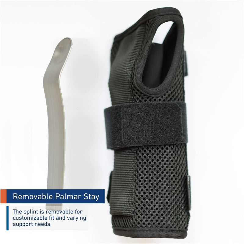 Deluxe 3-Strap Wrist Brace – Adjustable Support for Carpal Tunnel, Fractures, Tendonitis, and Post-Op Recovery – Lightweight, Breathable Design for Day and Night Use (S/M, Left hand) S/M