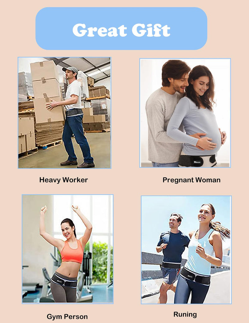 [Australia] - Si Belt for Women and Men with Extra Support, Lower Back Brace | Sciatica Pain Relief Devices for Sciatica Back Relief, Sciatica, Sacroiliac, Sciatic, Pelvic, Lumbar, Hip, Sacral Nerve Medium 