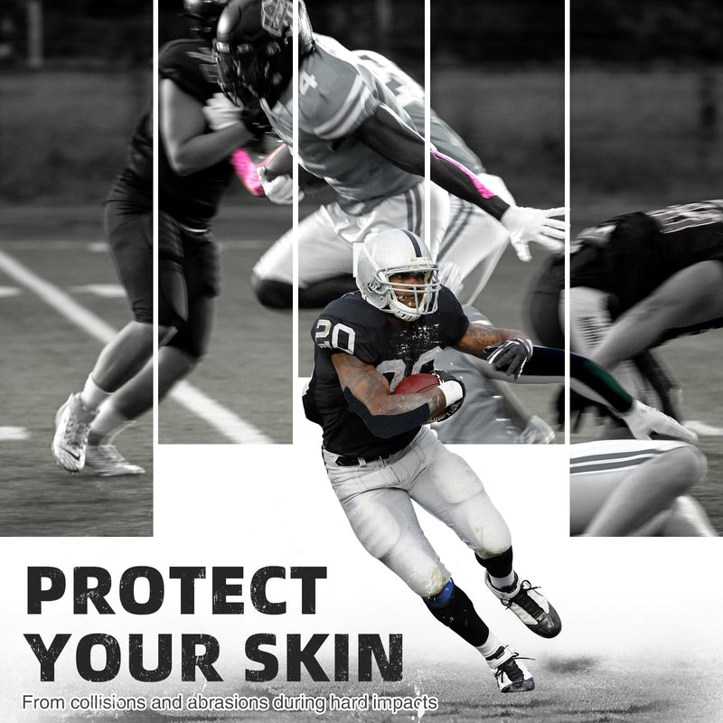 OK TAPE Turf Tape Football, Extra Wide Kinesiology Tape, Protects Arm from Turf Burn, Waterproof, Flexible, Super Sticky, White Athletic Tape (4 Inch x 30 Feet) Uncut 10yds Ok White