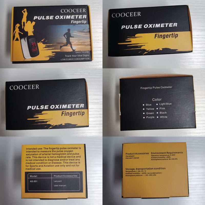 Pulse Oximeter Fingertip for Home Use: FSA Eligible Oxygen Monitor - Enhanced Spo2 Blood Oxygen Monitor with Bold Dual Direction Readings - Wide Applicable o2 pulse oximeter finger for ages 3-80