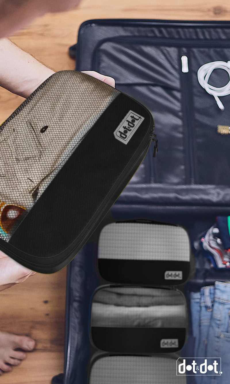 Large and Small Black Packing Cubes for Travel