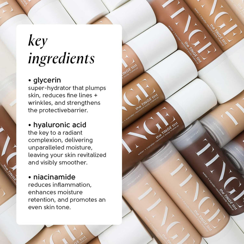 [Australia] - Tinge Tint Body Makeup, Lasts Up to 48 Hours, Medium Coverage With Amino Acids, Hyaluronic Acid & Lysine, Semi Matte Finish, Water & Transfer Resistant, 3.38 Fl Oz - Medium Neutral 
