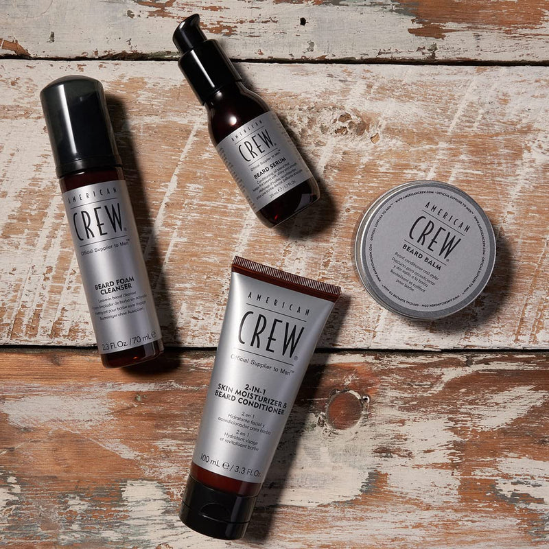 [Australia] - AMERICAN CREW - Beard Balm, 60 g, beard care for men, beard balm for well-groomed & flexible styling, conditioner & styler for tamed beards, care product with a fresh scent Single 