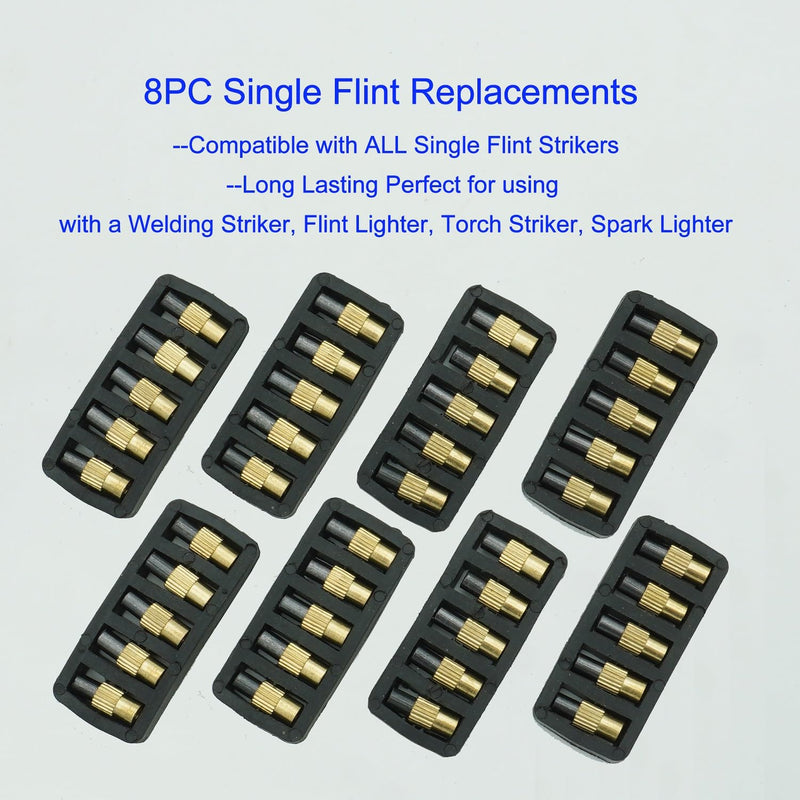 [Australia] - GUTIMORE 40Pcs Single Flint Lighter Flint Refills, Torch Replacement Flints for Spark Lighter,for Welding, brazing and Soldering 