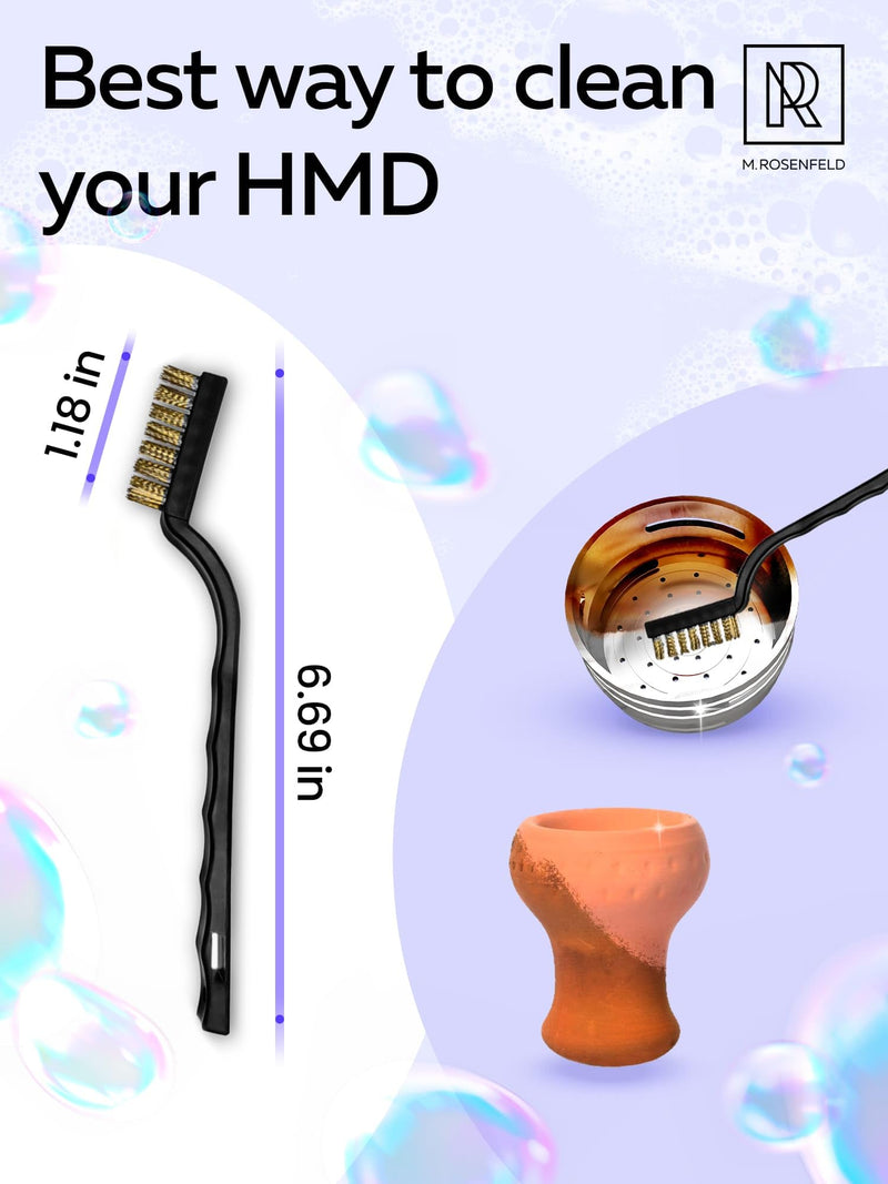 [Australia] - M. ROSENFELD Hookah Cleaning Kit with 5 Brushes & 500 Stainless Steel Cleaning Beads - Premium Hookah Accessories for a Shisha Cleaning - Hookah Bowl & Hookah Vase Cleaning Set & Hookah Cleaning Set 