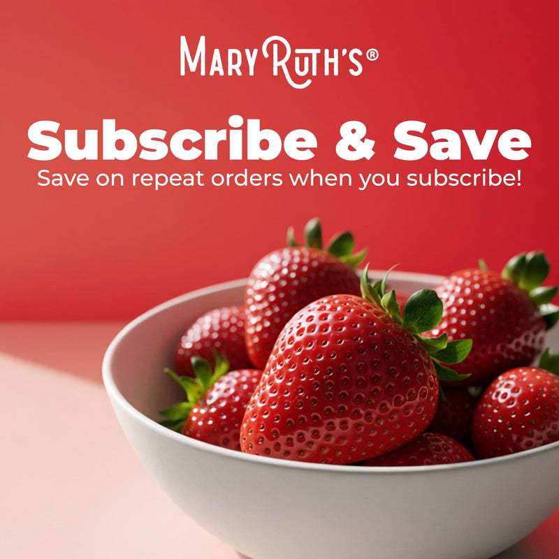 MaryRuth Organics, Vitamin D3 & B12 Gummies, Strawberry Flavour, 60 Vegan Gummies, Vegetarian, Gluten-Free, Soy-Free, Non-GMO