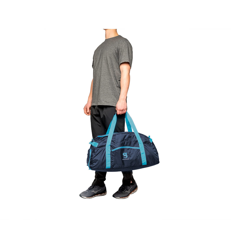 geckobrands Endurance Duffel Gym Bag (Navy & Blue, Medium)