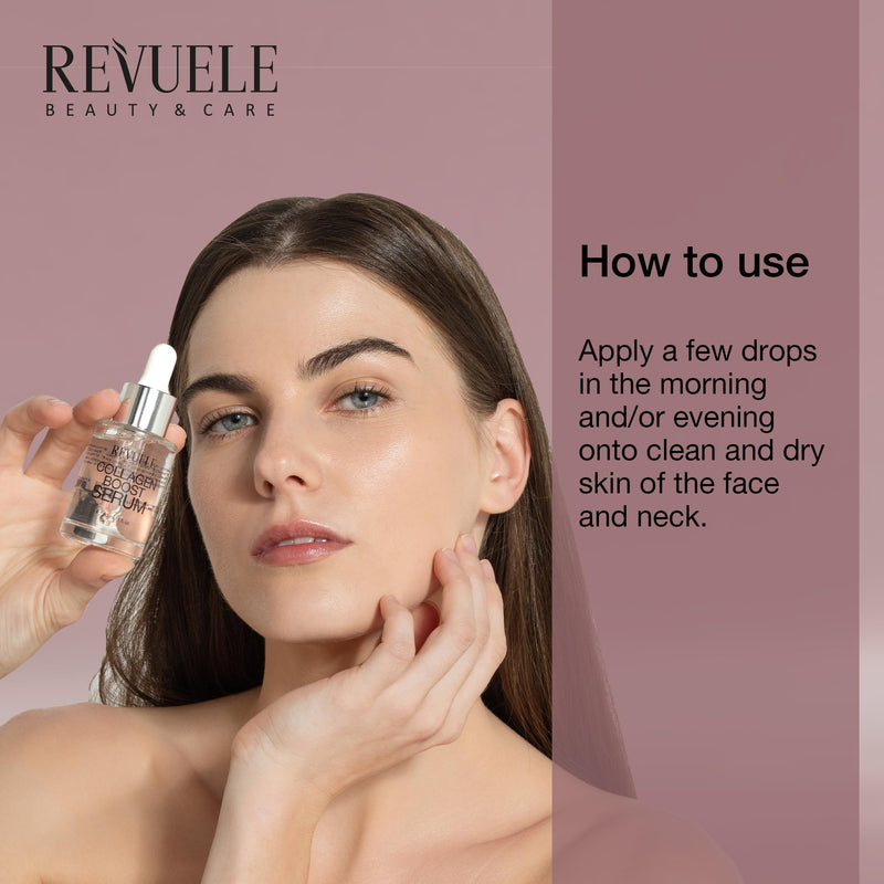 REVUELE Face Serum Collection, 30ml (Anti-Age, Niacinamide, Vitamin C, Retinol, Hyaluron + B5) (30 ml, COLLAGEN BOOST) 1 Fl Oz (Pack of 1)