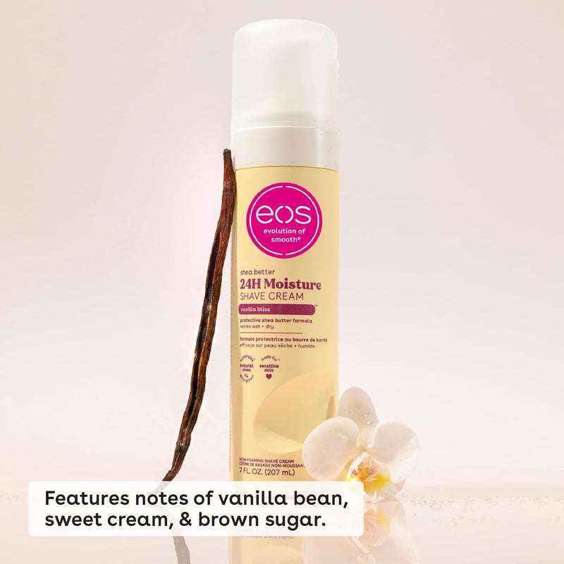 [Australia] - eos Shea Better Women's Shave Cream- Vanilla Bliss, Shea Butter Skin Care, Shaving Cream for Women, 14 fl oz, 2-Pack 14 Ounce (Pack of 2) 
