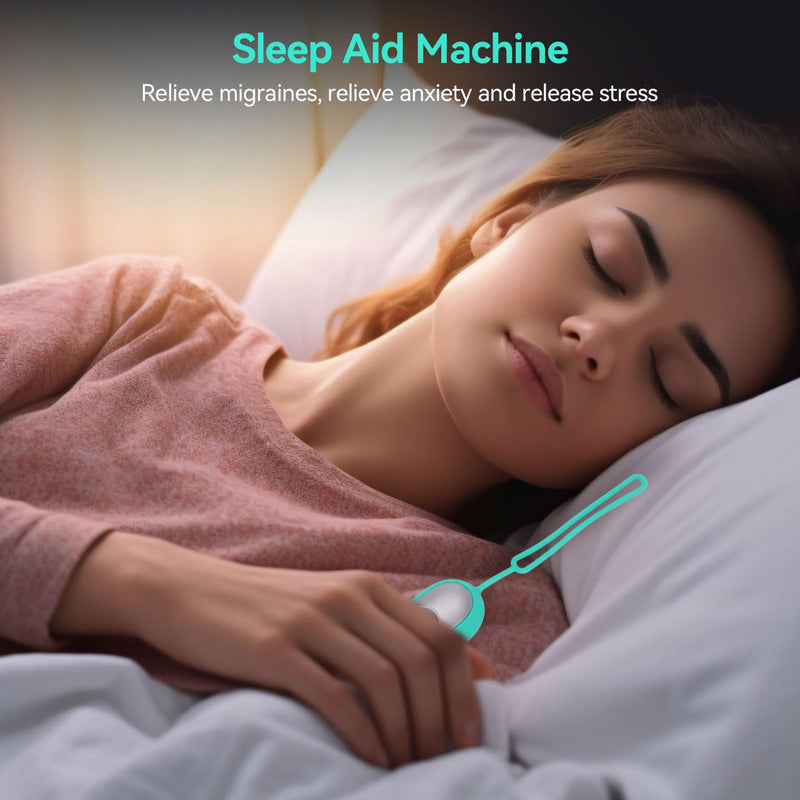 [Australia] - Sleep Aid Instrument, Handheld Insomnia Relief Device, USB Sleep Aid Machine for Improved Sleep, Pressure Anxiety (Lime) 