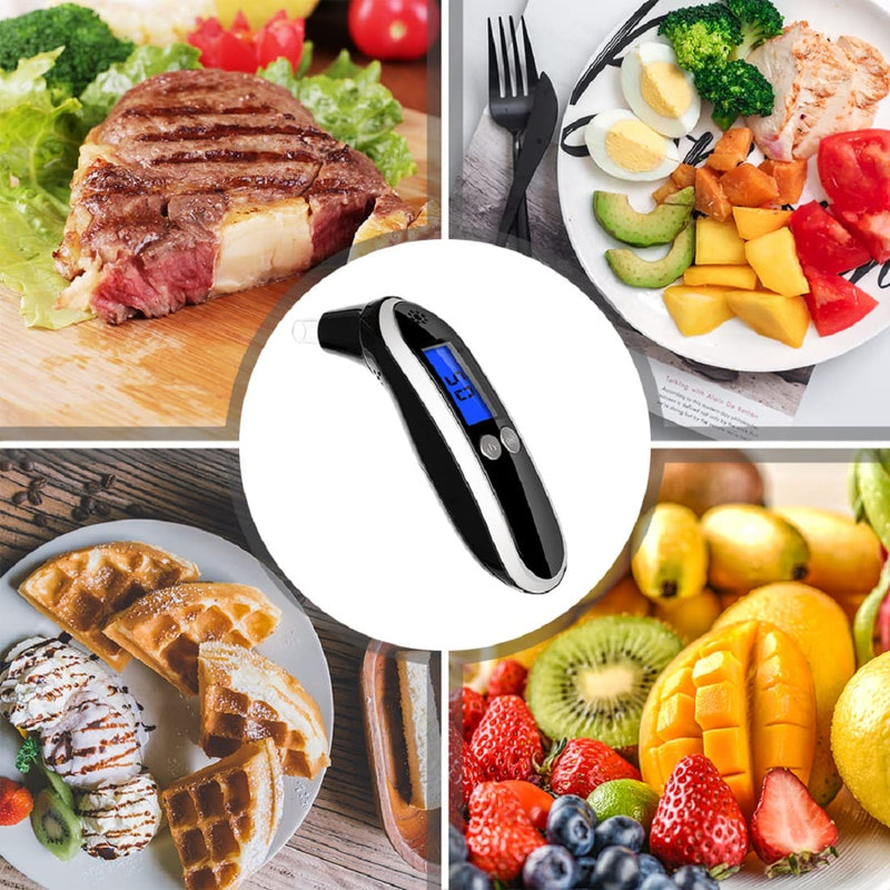 [Australia] - Ketone Breath Meter, Tracing Diet & Ketosis Status, Keto Breath Analyzer with 10 Mouthpieces (Black2) Black2 