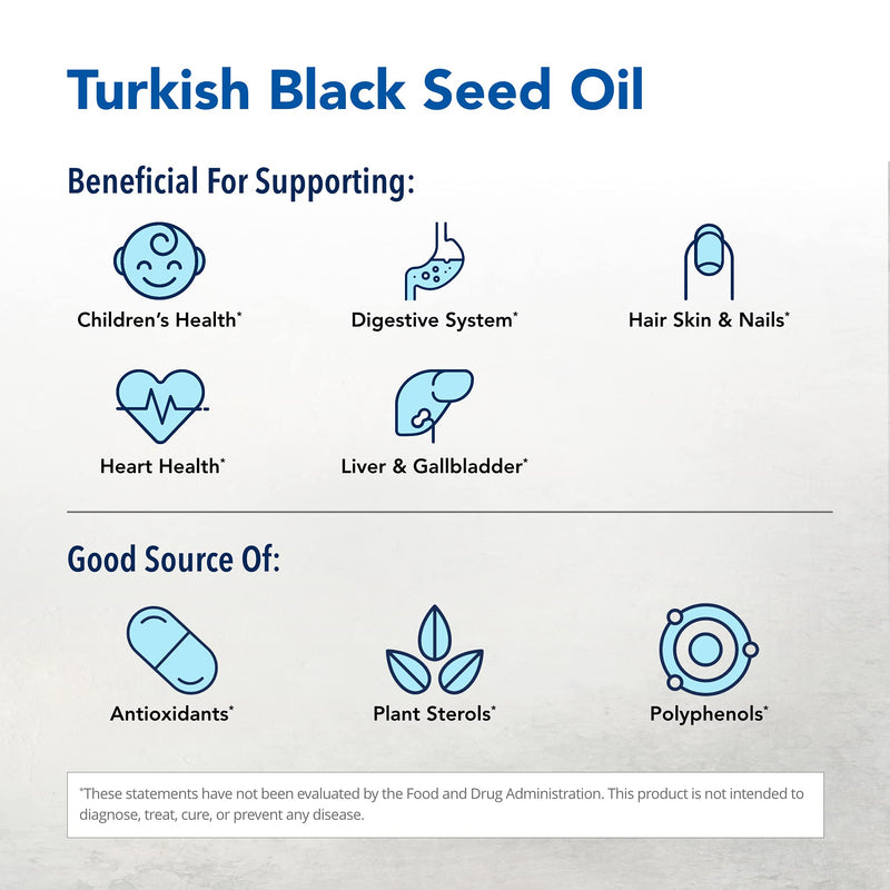 [Australia] - NORTH AMERICAN HERB & SPICE Black Seed Oil - 16 fl. oz. - Cardiovascular, Digestive & Immune Support - Non-GMO - 96 Servings 16 Fl Oz (Pack of 1) 