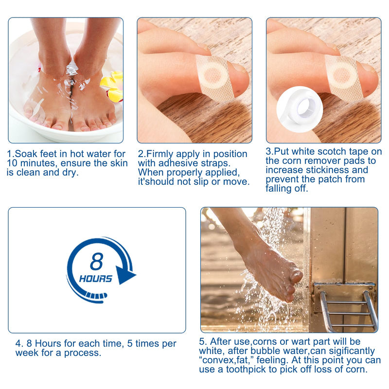 [Australia] - 24 Count Corn Removal Pads for Feet and Toe, Corn Feet Remover for Feet Extra Strength, Callous Remover 24 Beige 