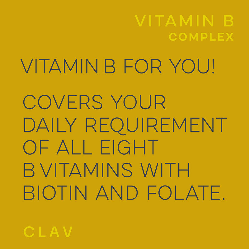 Vitamin B Complex Vegan | High Strength - All 8 B Vitamins + Co-Factors | 120 Capsules for 120 Days | VIT B1, B2, B3, B5, B6, B12, Biotin & Folic Acid + Myo-Inositol + Choline