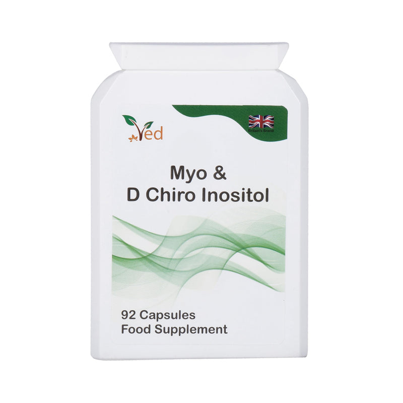 [Australia] - VED Myo & D Chiro Inositol, Myo-Inositol 2000 mg & D Chiro Inositol 300 mg 92 capsules (23 day supply) 