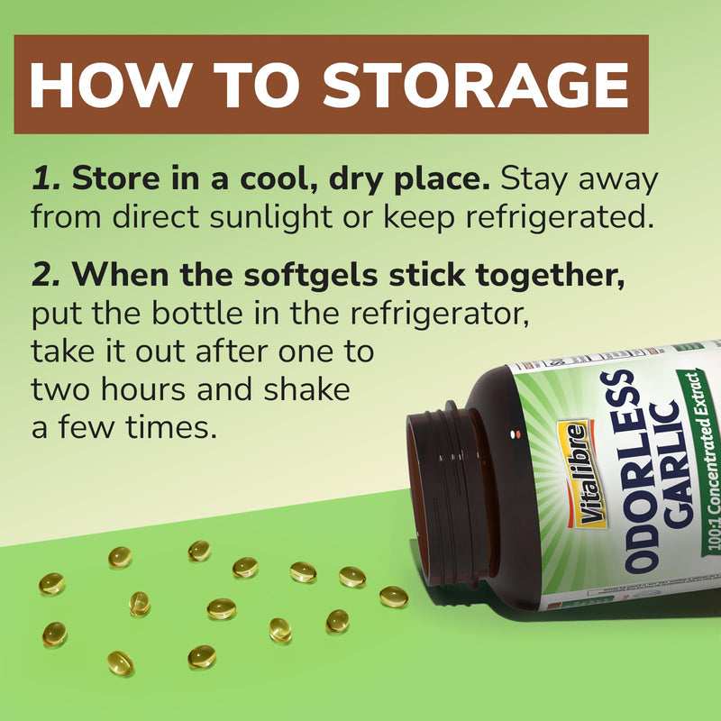 [Australia] - Odorless Garlic, 3,000mg Equivalent Per Serving, Extra Strength 100:1 Extract, Non-GMO, No Gluten, Heart & Immunity, Antioxidant Defense, 180 Softgels 