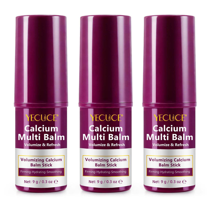 Calcium Volume Multi Balm, 3 Pack Calcium Multi Balm Stick, Wrinkle Core Stick, Collagen Moisturing, Firming Skin for for Eyes, Face, Neck, 0.6 Oz