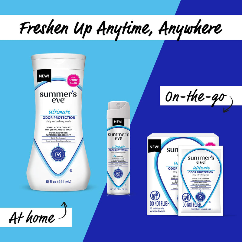 [Australia] - Summer's Eve, Ultimate Odor Control, Feminine Body Wash with Boric Acid, Removes Odor, Feminine Wash with pH Balance, 15 Fl Oz 15 Fl Oz (Pack of 1) 