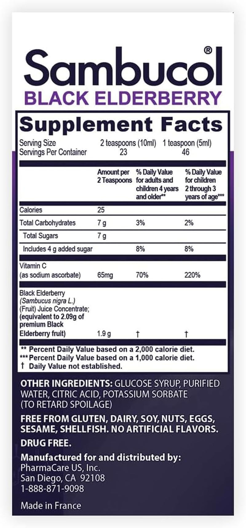 Sambucol Black Elderberry Syrup and Gummies - 7.8 Fl Oz, 30 Count Bundle | For Kids, Elderberry Supplement with Vitamin C and Zinc, Syrup & Chewable Gummies for Children Kids Syrup + Gummies