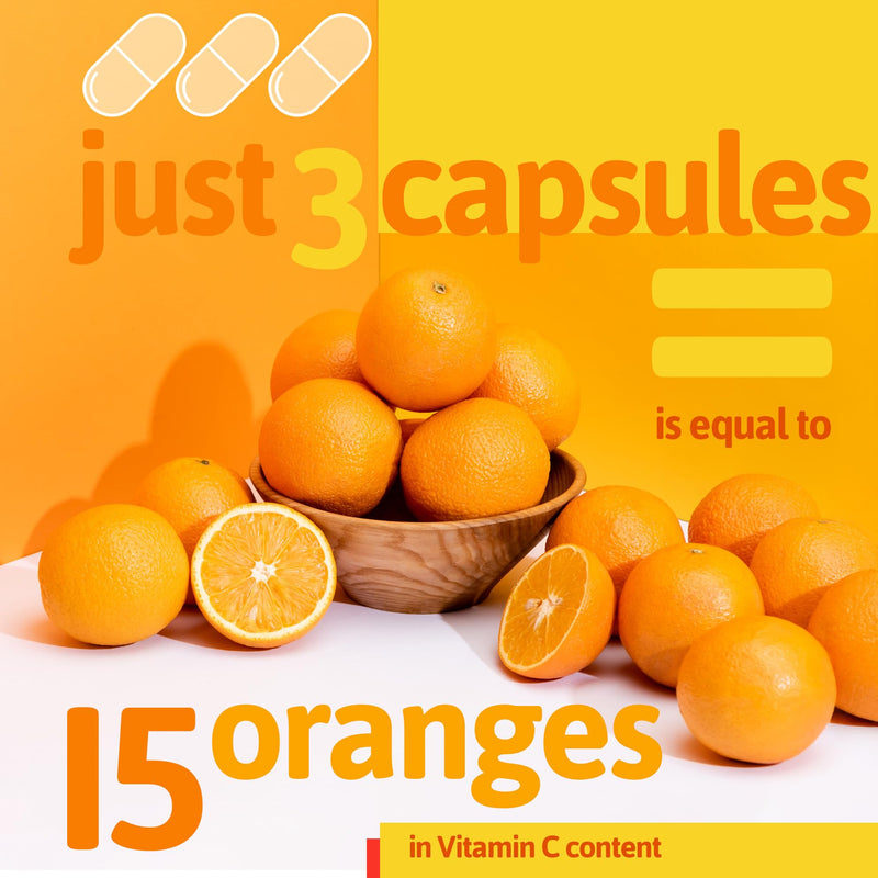 Nature Provides Liposomal Vitamin C 1200mg Quali-C - High Strength VIT C Supplement - Immune Function, Collagen, Energy - Vegan - 90 Capsules - UK Made