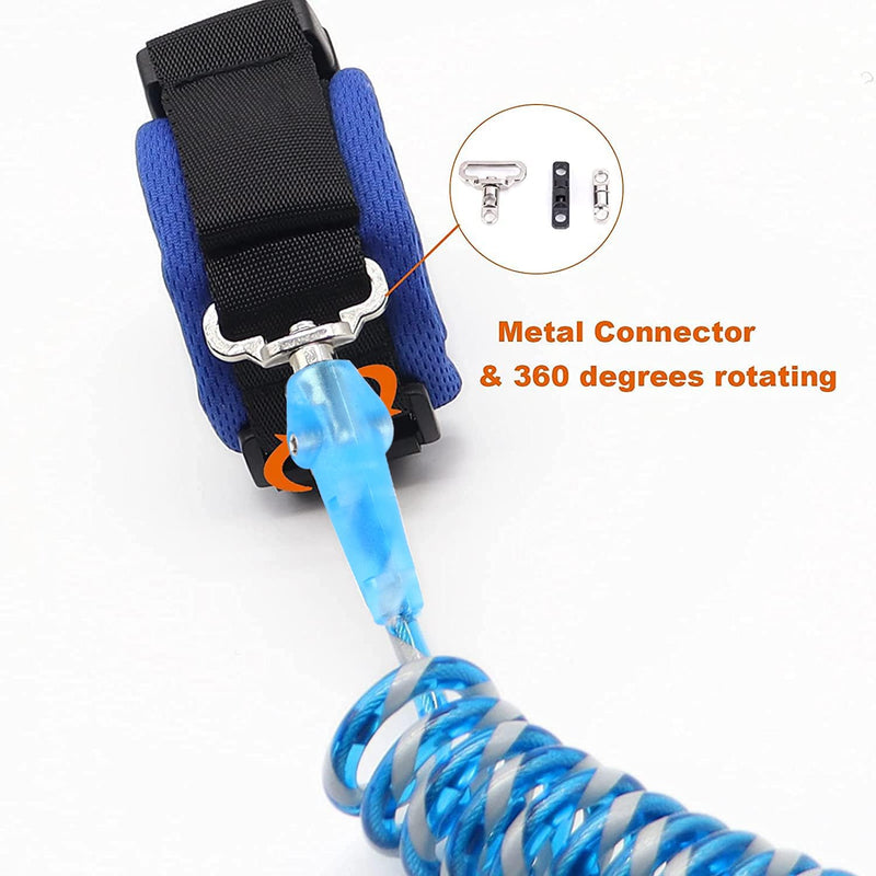 [Australia] - Reflective Anti Lost Wrist Link, Anti Lost Wrist Link Anti Lost Leash Baby Leash with Child Upgraded Safety Locks for Kids (Blue 8.2 Ft) Blue 