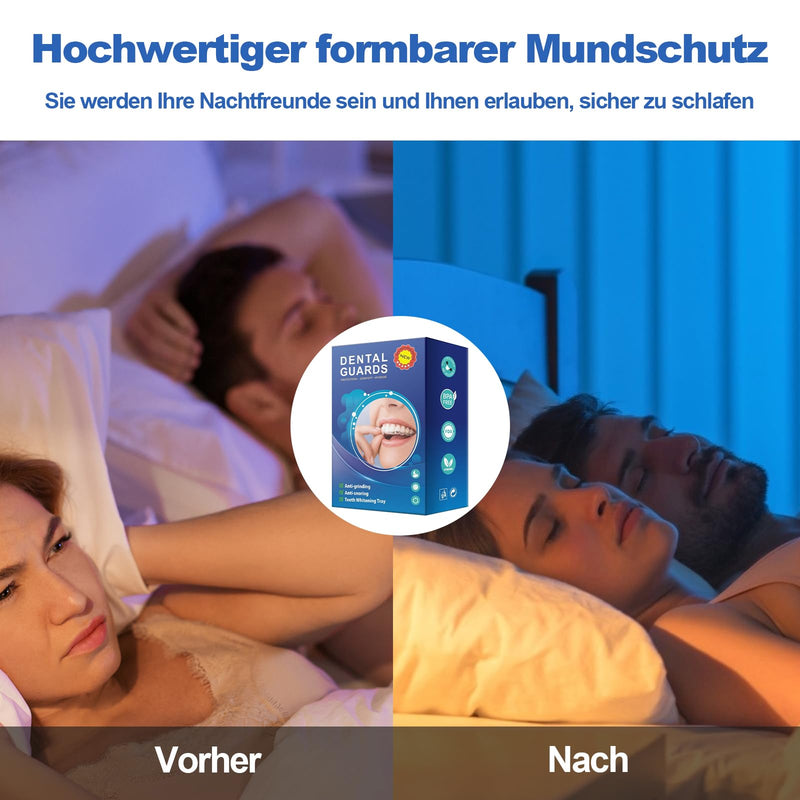 [Australia] - Pack of 4 nighttime grinding splints, 2 sizes, mouldable snoring splint, mouth guard for teeth grinding, anti-snoring, bite splint for the night 