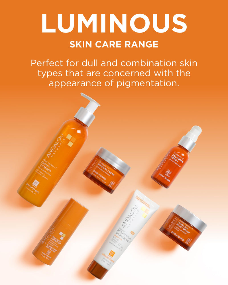 Andalou Naturals Dark Spot Corrector With Vitamin C (1 fl oz) | Face Serum for Uneven Skin Tone, Boost Radiance & Reduce Wrinkles, Pomegranate Stem Cells and Caffeine