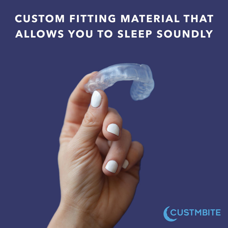 CustMbite Nightguard for Teeth Grinding, Clear (2 Pack) Made in USA